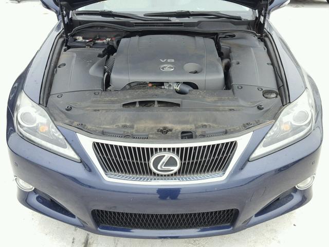 JTHFF2C28B2516016 - 2011 LEXUS IS 250 BLUE photo 7