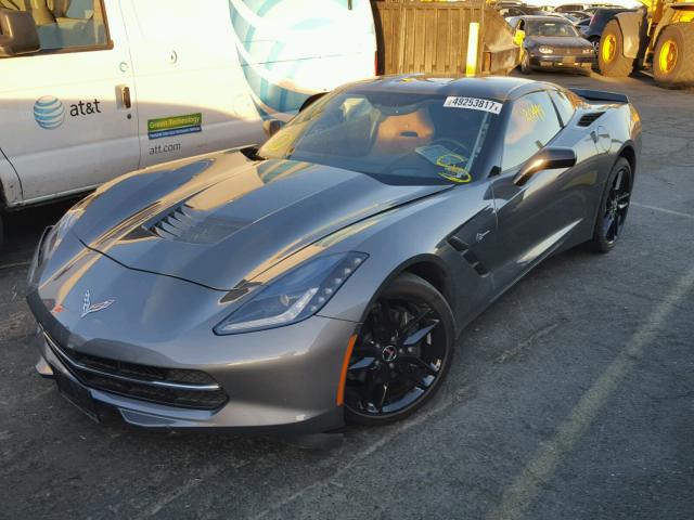 1G1YD2D75F5116387 - 2015 CHEVROLET CORVETTE S GRAY photo 2