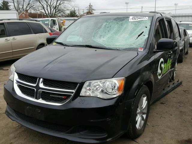 2C4RDGCGXDR641021 - 2013 DODGE GRAND CARA BLACK photo 2