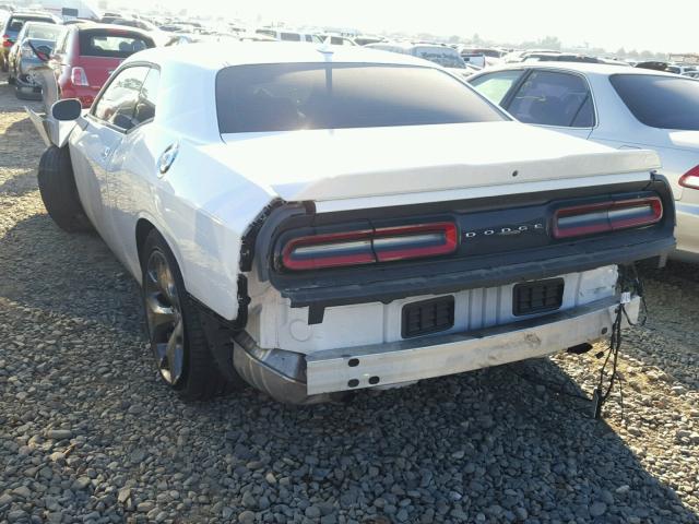 2C3CDZAG0GH193682 - 2016 DODGE CHALLENGER WHITE photo 3