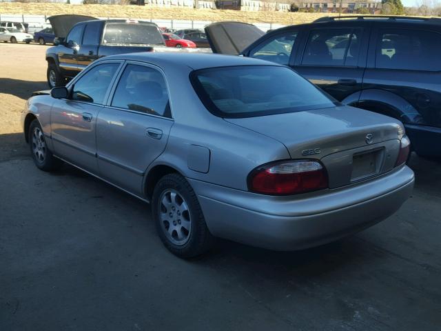 1YVGF22C625297050 - 2002 MAZDA 626 LX SILVER photo 3