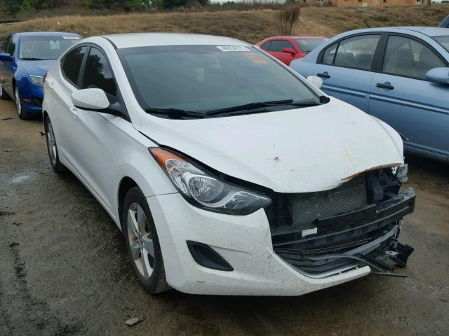 5NPDH4AE4DH448553 - 2013 HYUNDAI ELANTRA GL WHITE photo 1