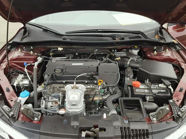 1HGCR2F37GA216126 - 2016 HONDA ACCORD LX BURGUNDY photo 7