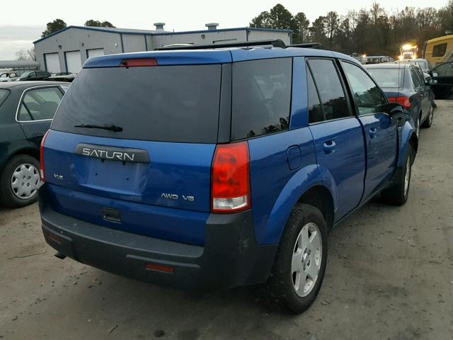 5GZCZ63404S871865 - 2004 SATURN VUE BLUE photo 4