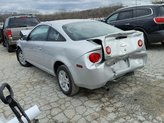 1G1AL12F357555695 - 2005 CHEVROLET COBALT LS SILVER photo 3