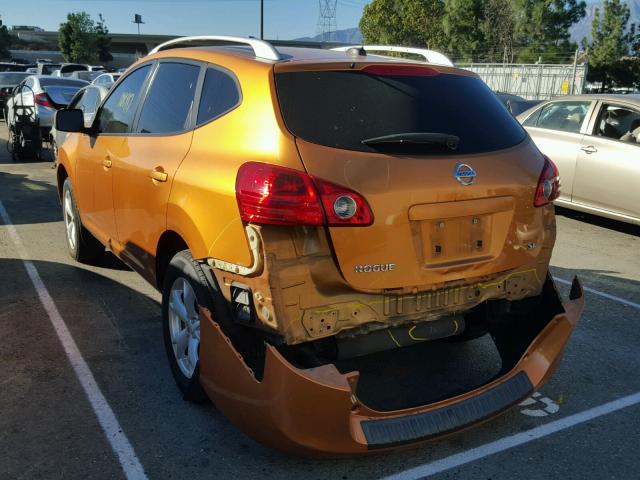 JN8AS58T48W000929 - 2008 NISSAN ROGUE S ORANGE photo 3