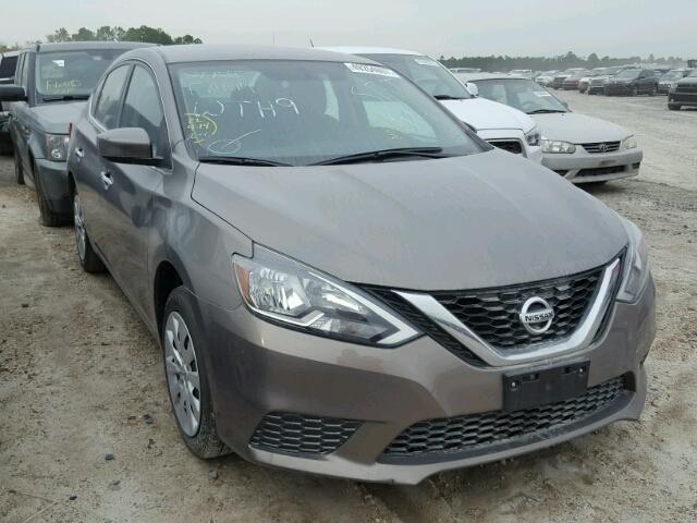 3N1AB7AP1HL643039 - 2017 NISSAN SENTRA S GRAY photo 1