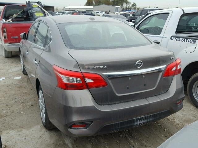 3N1AB7AP1HL643039 - 2017 NISSAN SENTRA S GRAY photo 3