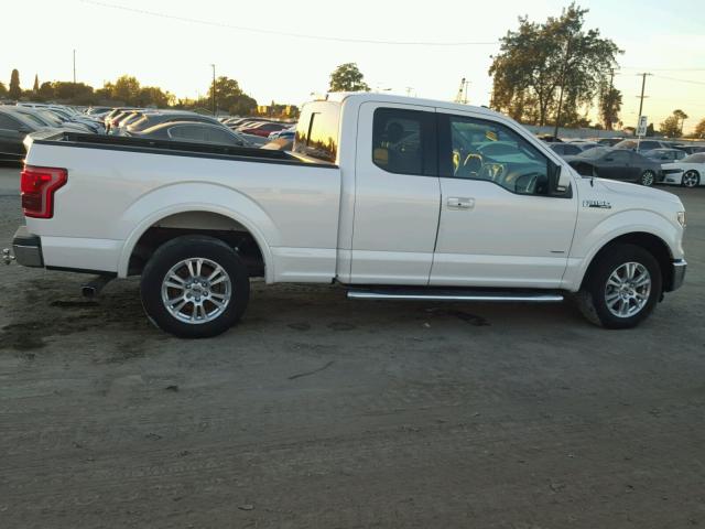 1FTEX1CP0GFA51389 - 2016 FORD F150 SUPER WHITE photo 9