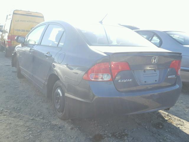 JHMFA36288S021940 - 2008 HONDA CIVIC HYBR BLUE photo 3