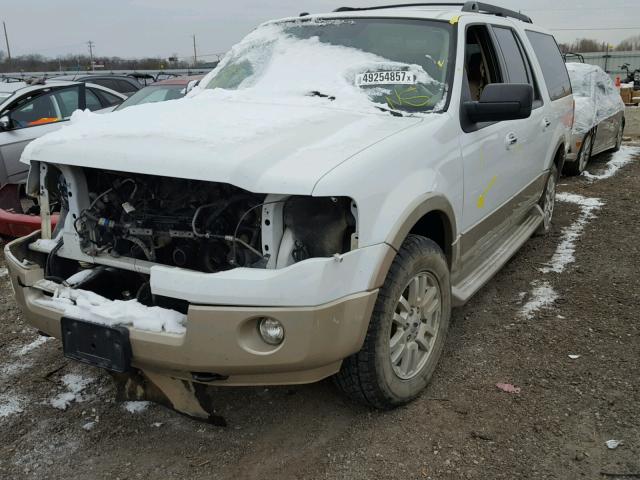 1FMJK1J57AEA81447 - 2010 FORD EXPEDITION WHITE photo 2