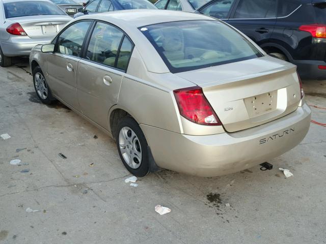 1G8AJ52F25Z137776 - 2005 SATURN ION LEVEL GOLD photo 3