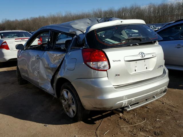 2T1KR32E23C098483 - 2003 TOYOTA MATRIX SILVER photo 3