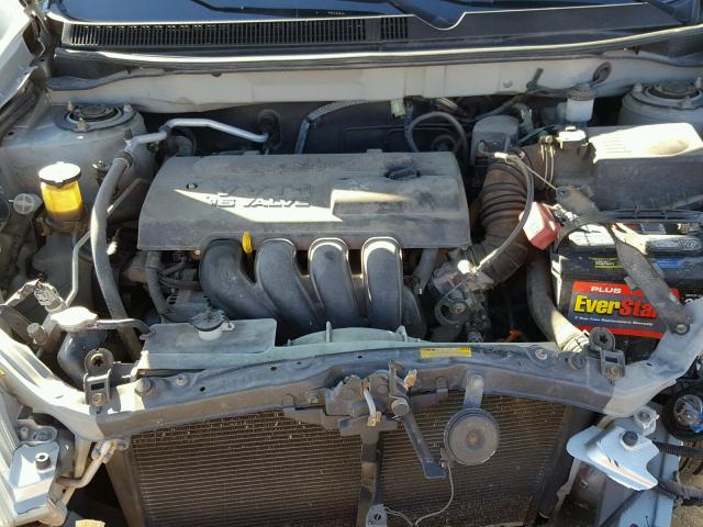 2T1KR32E23C098483 - 2003 TOYOTA MATRIX SILVER photo 7