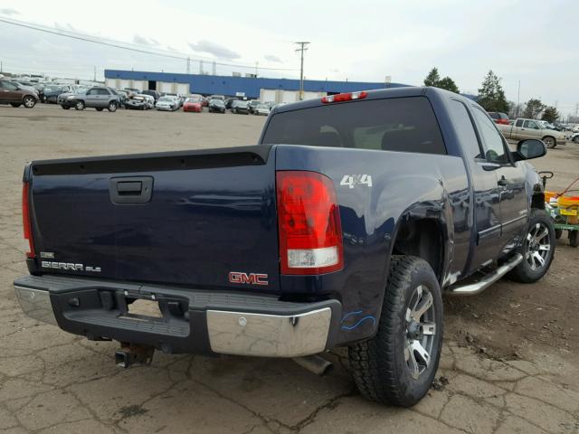 1GTEK29079Z274917 - 2009 GMC SIERRA K15 BLUE photo 4