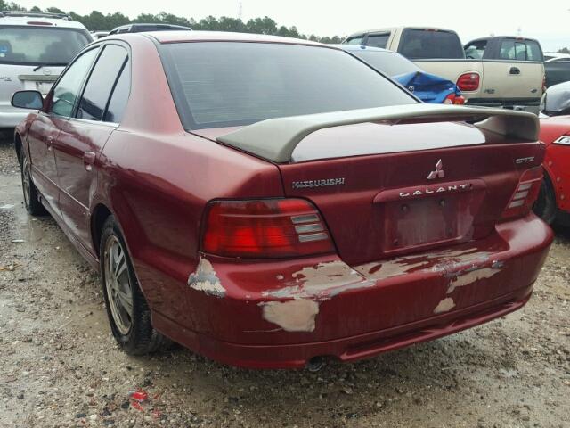 4A3AA46HX1E091494 - 2001 MITSUBISHI GALANT ES RED photo 3