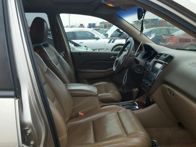 2HNYD18965H554057 - 2005 ACURA MDX TOURIN GOLD photo 5