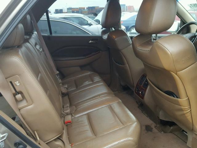 2HNYD18965H554057 - 2005 ACURA MDX TOURIN GOLD photo 6