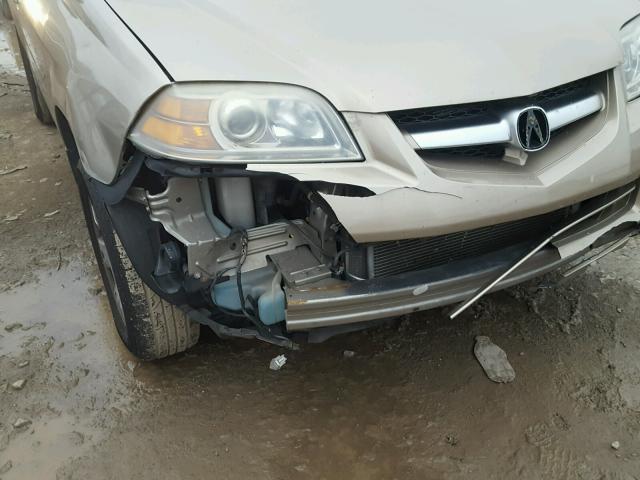 2HNYD18965H554057 - 2005 ACURA MDX TOURIN GOLD photo 9