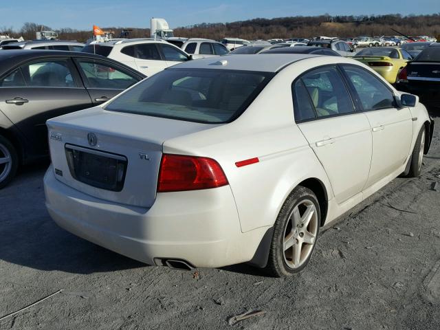 19UUA66274A045500 - 2004 ACURA TL WHITE photo 4