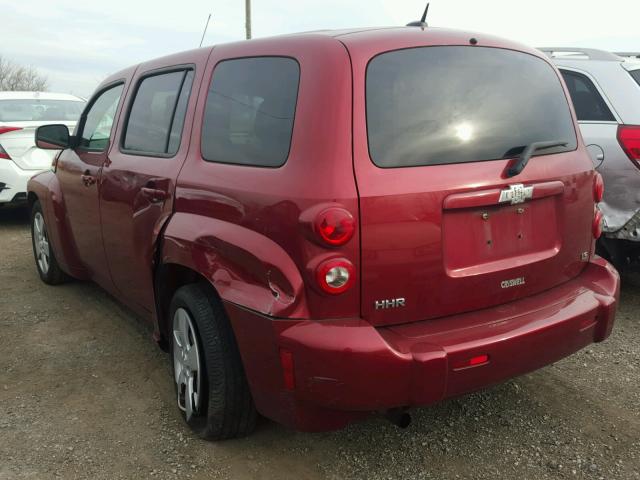 3GNDA13D78S561388 - 2008 CHEVROLET HHR LS RED photo 3