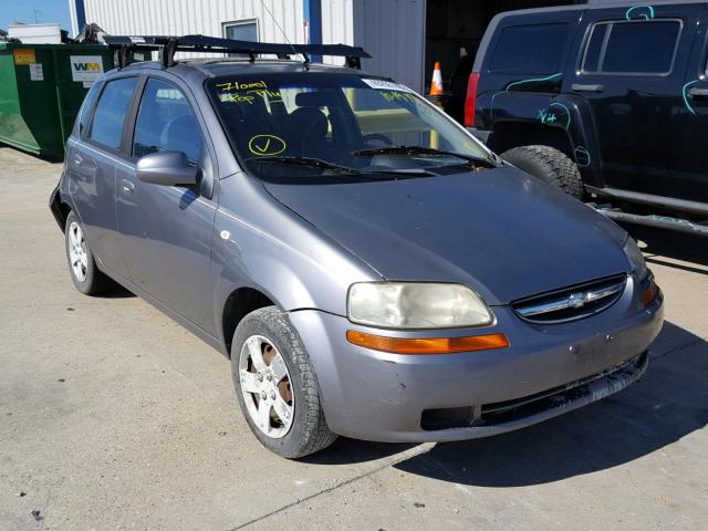 KL1TD66676B573112 - 2006 CHEVROLET AVEO BASE Szary zdjęcie 1