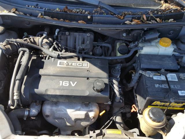 KL1TD66676B573112 - 2006 CHEVROLET AVEO BASE Szary zdjęcie 7