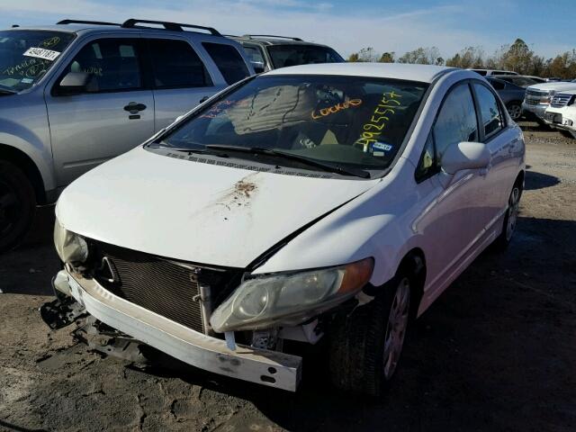 1HGFA16528L070823 - 2008 HONDA CIVIC LX WHITE photo 2