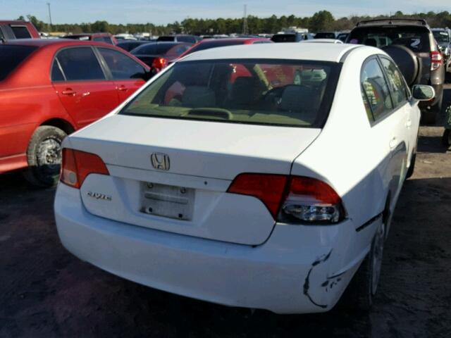 1HGFA16528L070823 - 2008 HONDA CIVIC LX WHITE photo 4