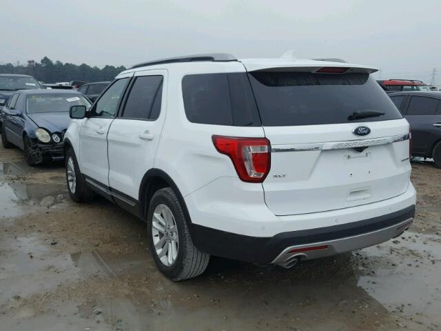 1FM5K7D82GGA58181 - 2016 FORD EXPLORER X WHITE photo 3