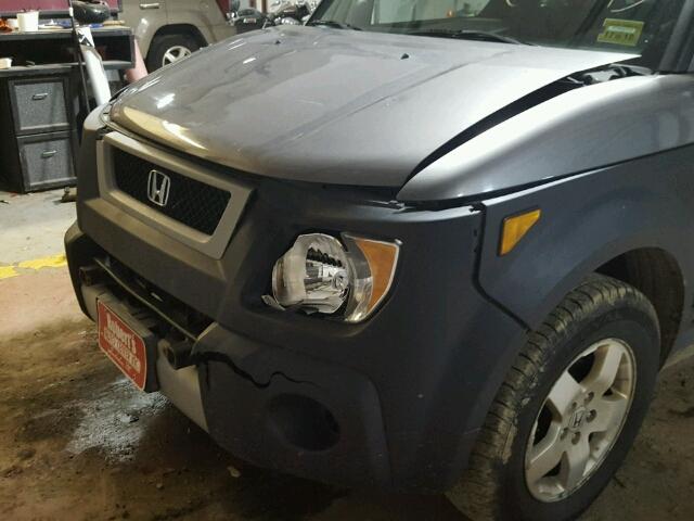 5J6YH28665L004294 - 2005 HONDA ELEMENT EX GRAY photo 9