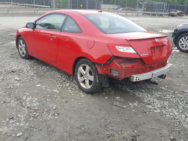 2HGFG12948H543772 - 2008 HONDA CIVIC EXL 红色 照片 3