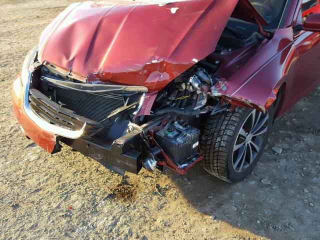 1C3CCBBG4CN249584 - 2012 CHRYSLER 200 TOURIN RED photo 9