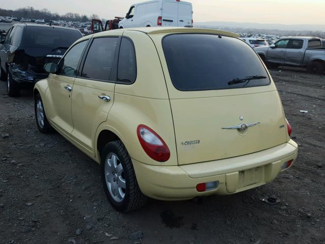 3A8FY68BX7T632229 - 2007 CHRYSLER PT CRUISER YELLOW photo 3