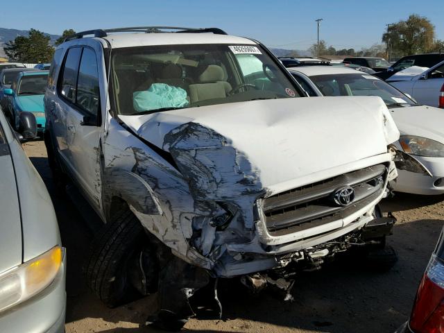 5TDBT44A44S215491 - 2004 TOYOTA SEQUOIA SR WHITE photo 1