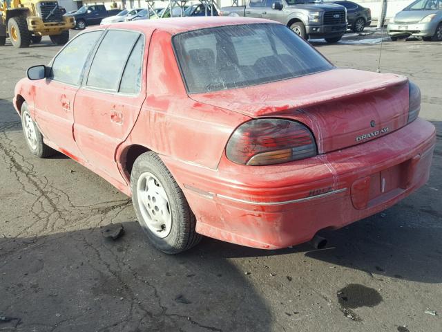 1G2NE52T3VC750756 - 1997 PONTIAC GRAND AM S RED photo 3