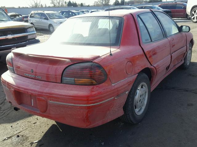 1G2NE52T3VC750756 - 1997 PONTIAC GRAND AM S 红色 照片 4