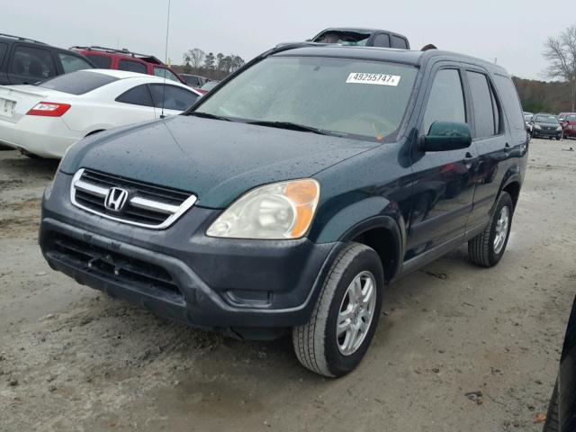 JHLRD78833C031151 - 2003 HONDA CR-V EX GREEN photo 2