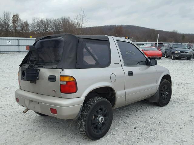 KNDJA6230Y5622088 - 2000 KIA SPORTAGE SILVER photo 4