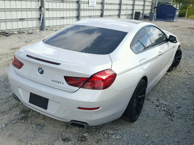 WBALX3C54CDV77481 - 2012 BMW 650 I Blanc photo 4