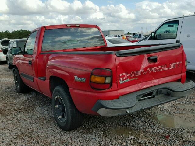 1GCEC14XX4Z284135 - 2004 CHEVROLET SILVERADO RED photo 3