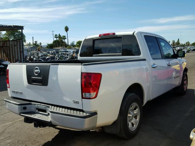 1N6AA07A27N212280 - 2007 NISSAN TITAN XE WHITE photo 4