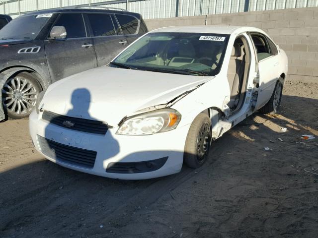 2G1WC581569185617 - 2006 CHEVROLET IMPALA LT WHITE photo 2