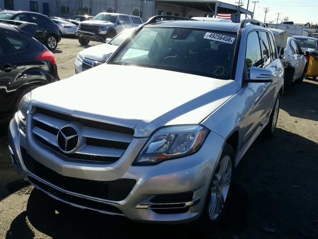 WDCGG5HB3EG281930 - 2014 MERCEDES-BENZ GLK 350 SILVER photo 2