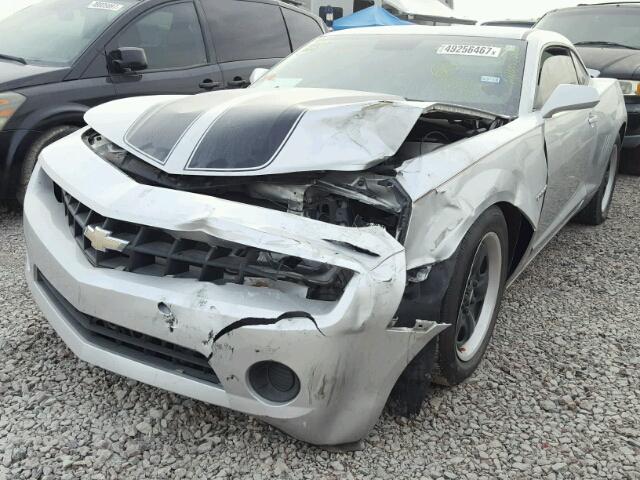 2G1FE1EDXB9151832 - 2011 CHEVROLET CAMARO LS SILVER photo 2