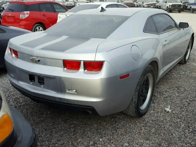 2G1FE1EDXB9151832 - 2011 CHEVROLET CAMARO LS SILVER photo 4