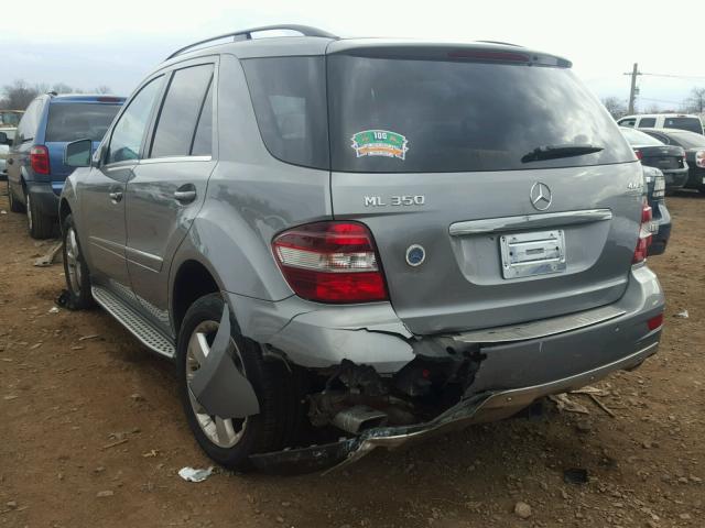 4JGBB8GB1BA668231 - 2011 MERCEDES-BENZ ML 350 4MA GRAY photo 3