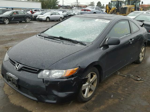 2HGFG11857H572897 - 2007 HONDA CIVIC EX BLACK photo 2