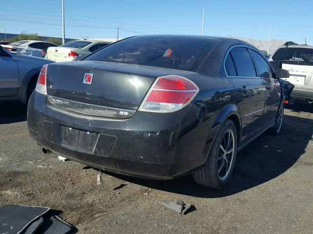 1G8ZS57NX8F244628 - 2008 SATURN AURA XE BLACK photo 4