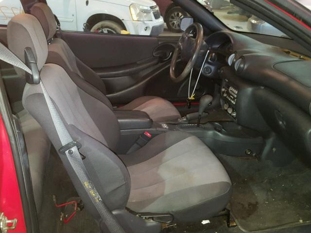 1G2JB12F647290686 - 2004 PONTIAC SUNFIRE RED photo 5